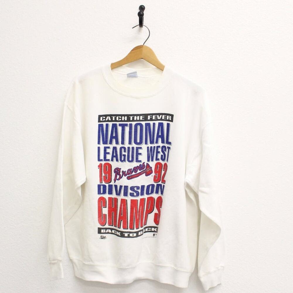 Vintage Atlanta Braves Champions 1992 Sweatshirt Large